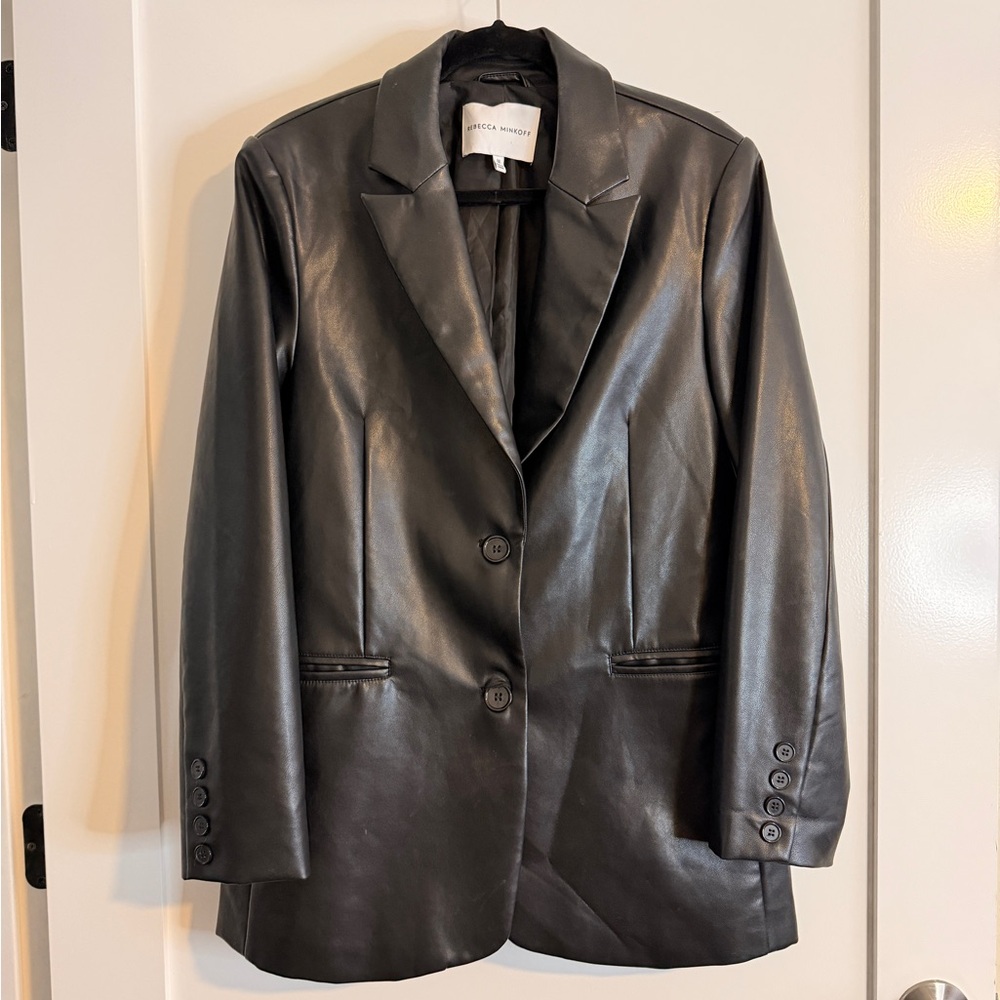 Rebecca Minkoff Black Leather Blazer